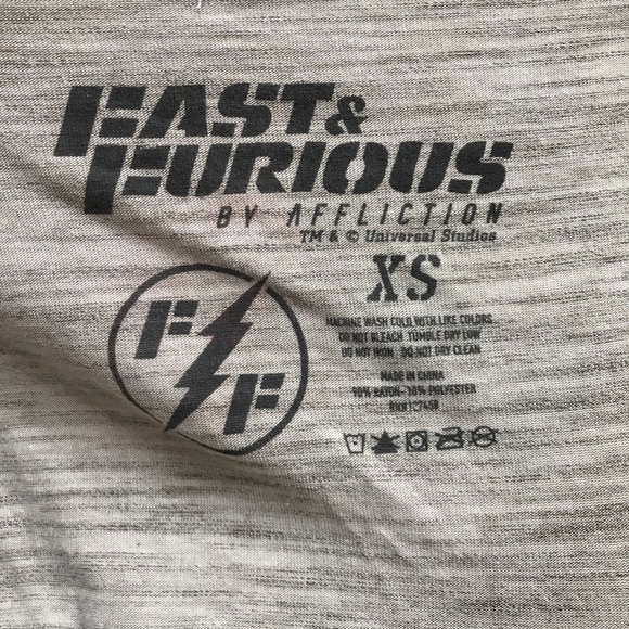 affliction fast and the furious ripped top size XS - Picture 7 of 7